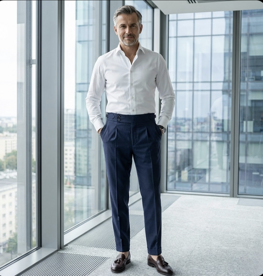 Spodnie Sartorialne Turin (High Waist & Gurkha Cut)